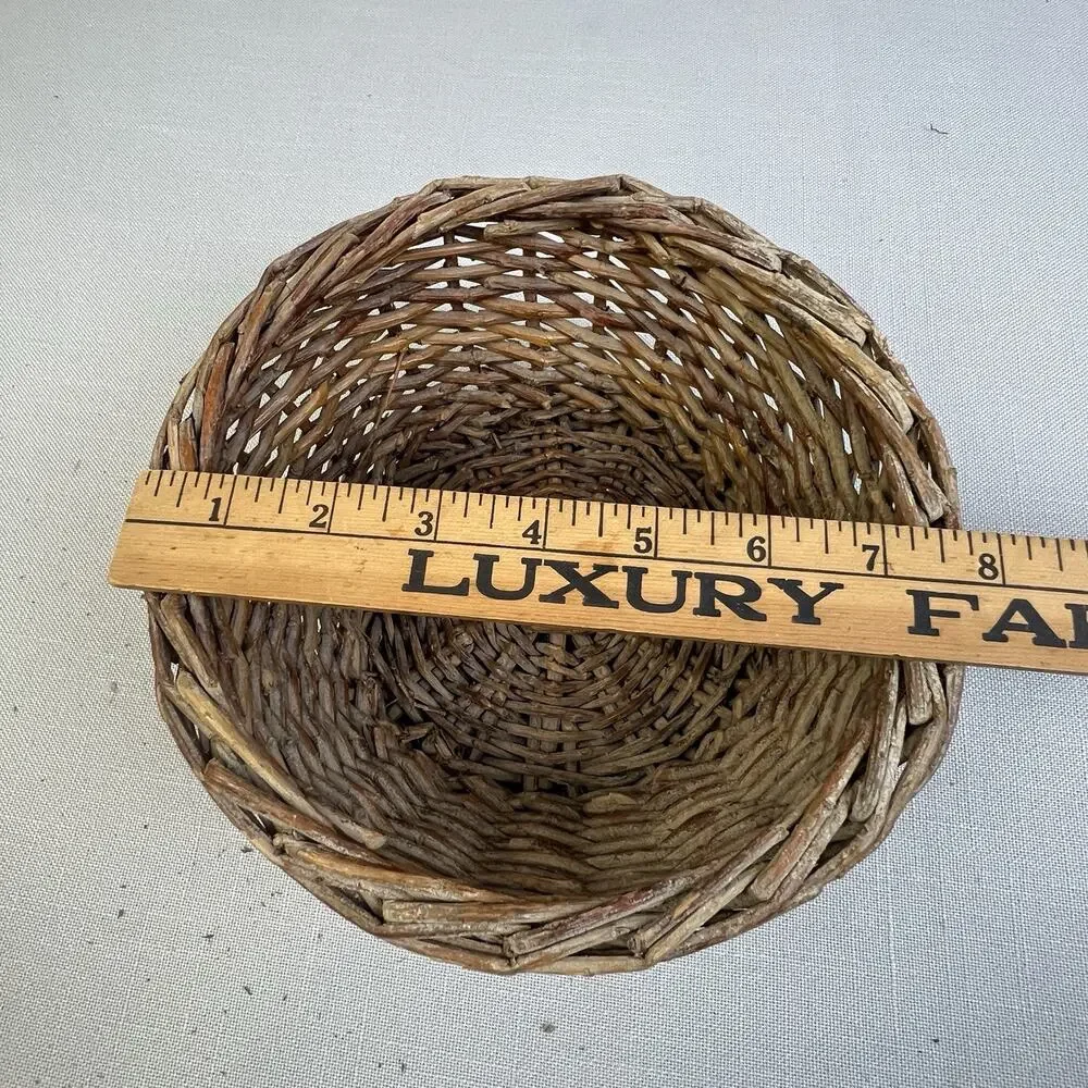 Woven Baskets Home Decor Set Of 3 Rustic Country Decorative Natural Coastal Boho